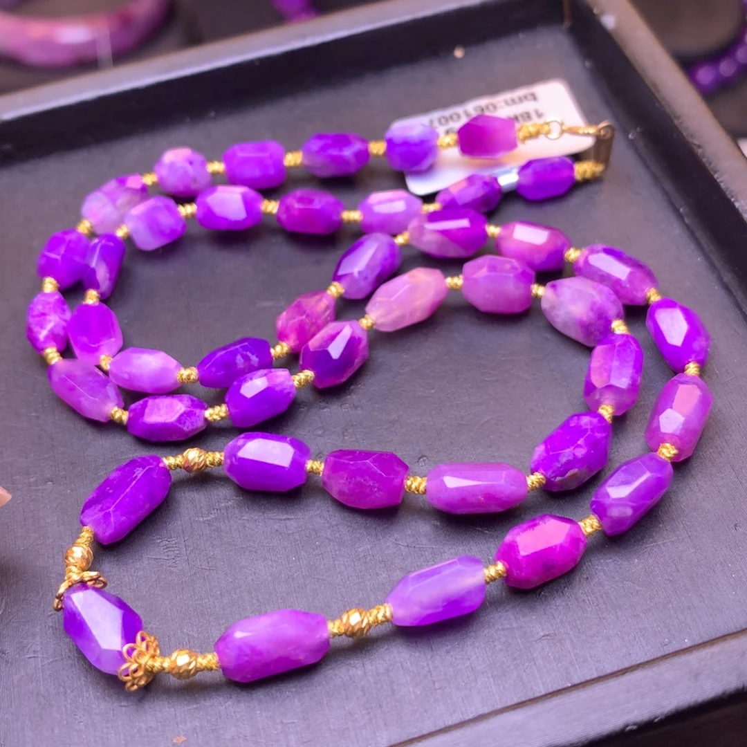 苏纪石（舒俱来）18K金镶嵌项链