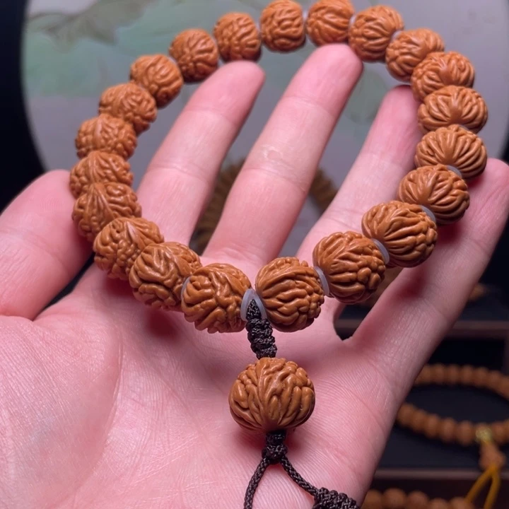 手串桃核17聚宝盆手持