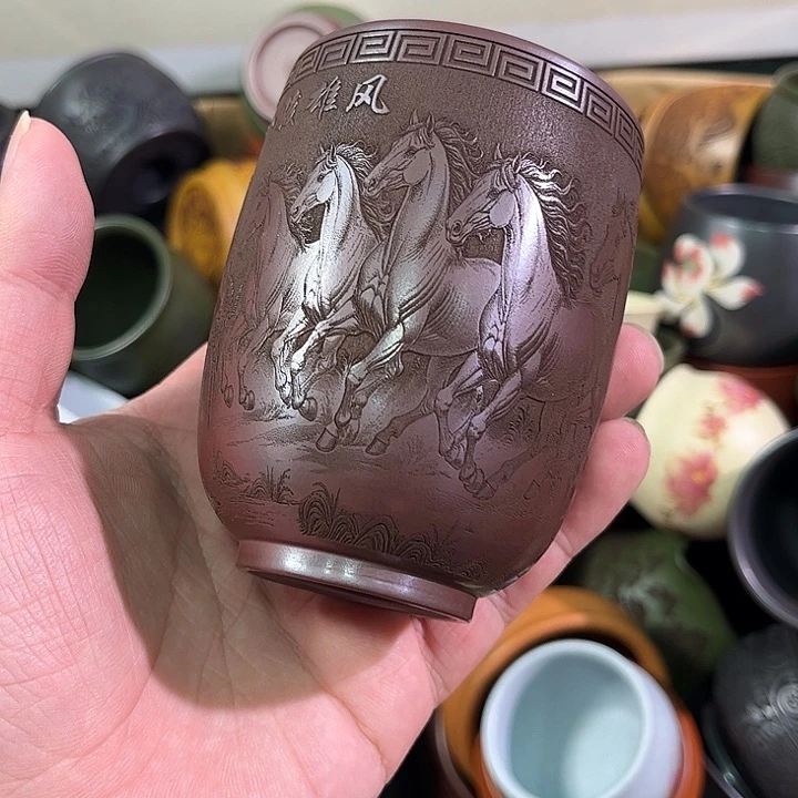 茶杯紫砂全手工紫砂主人杯