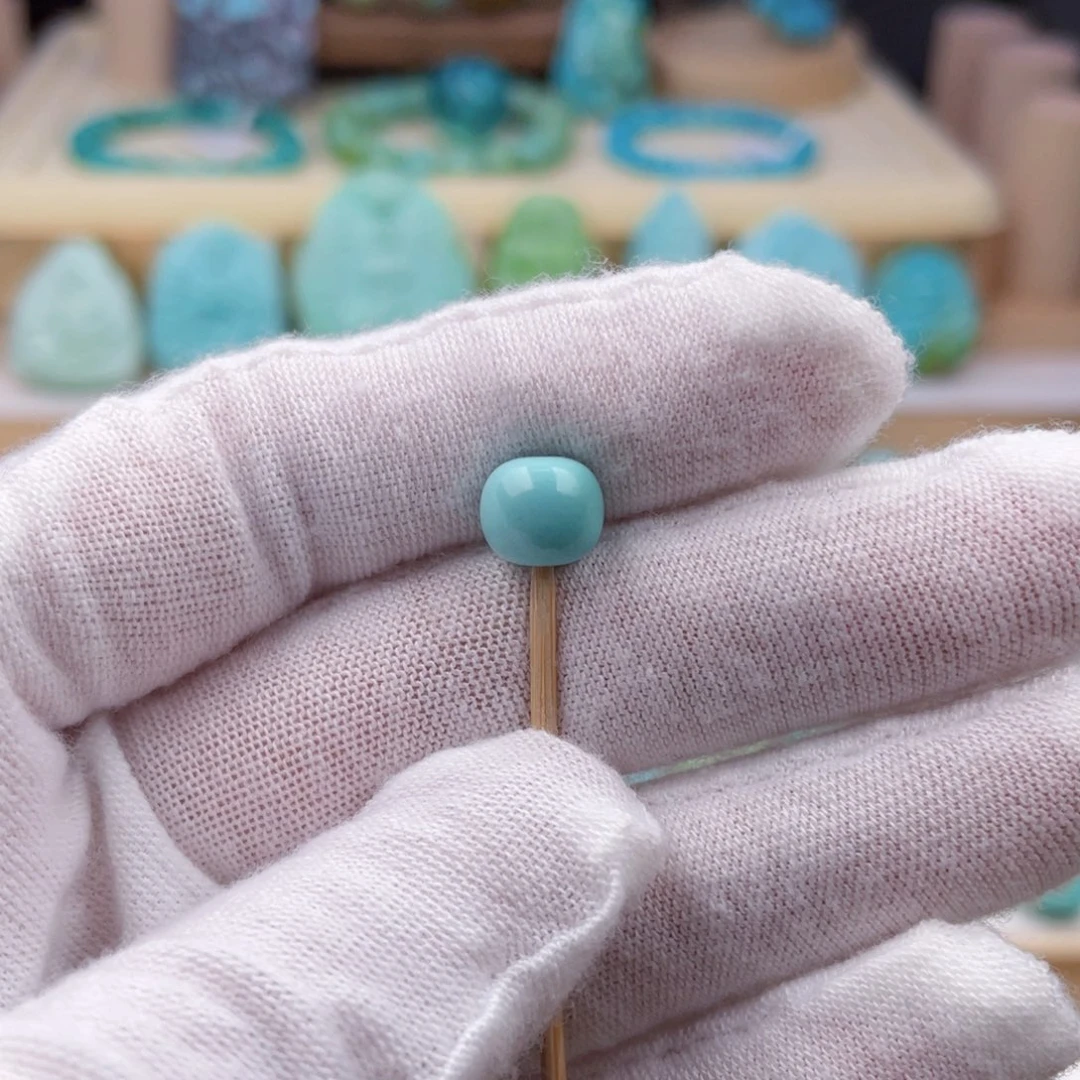 未镶嵌绿松石珠宝奇石8.3mm