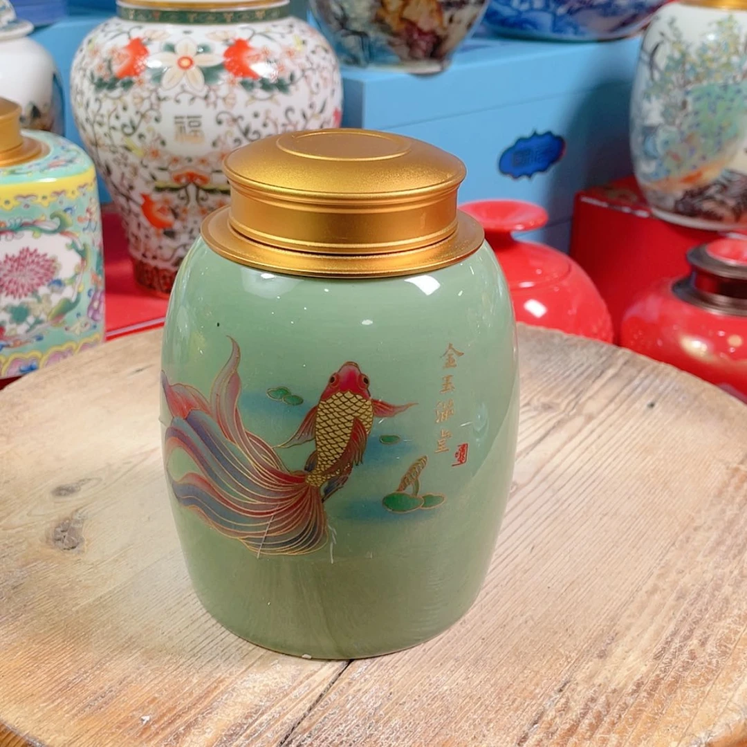 【闪购商品】罐陶瓷茶叶罐密封罐