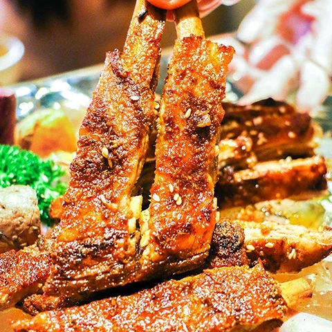 内蒙古烤羊排熟食全熟肋排新鲜羊排即食真空包装空气炸锅烤羊肉