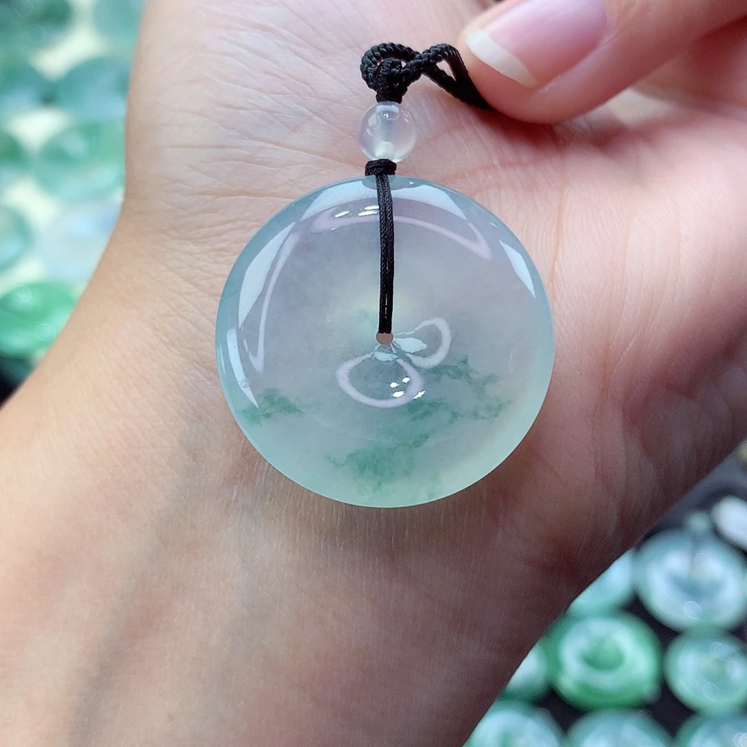 翡翠颈饰未镶嵌53尺寸28.3-5.9