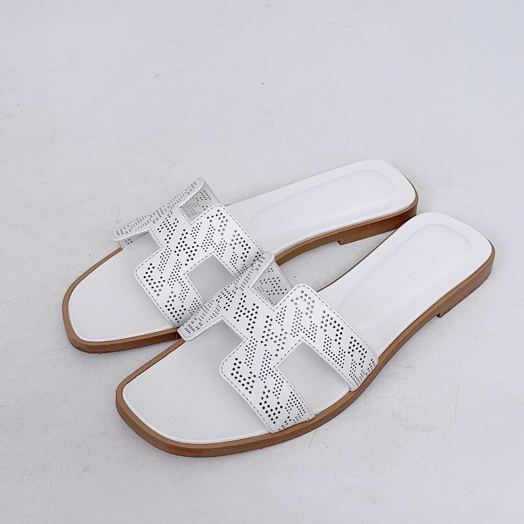 95新 Hermes/爱马仕 36.5码/Hermes/爱马仕 拖鞋/98新/jm07335