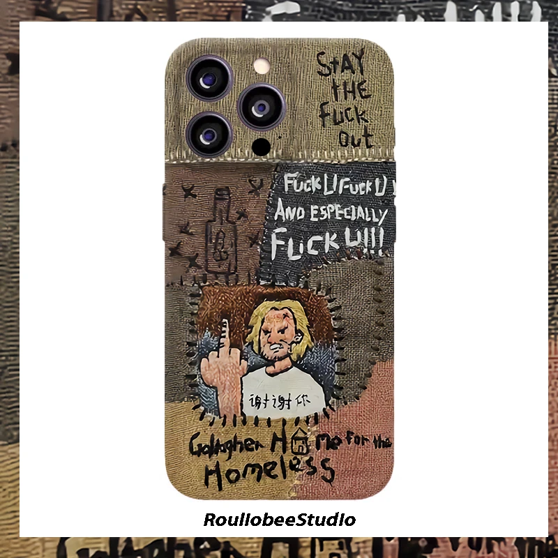 美式插画欧美菲林手机壳适用苹果17华为iPhone16vivo小米oppo套11