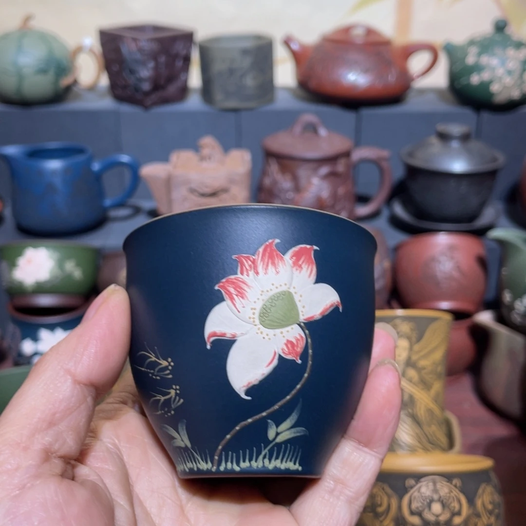 原矿紫砂手工主人杯