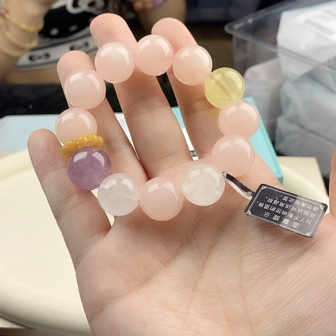 银S925镀金镶嵌水晶手链