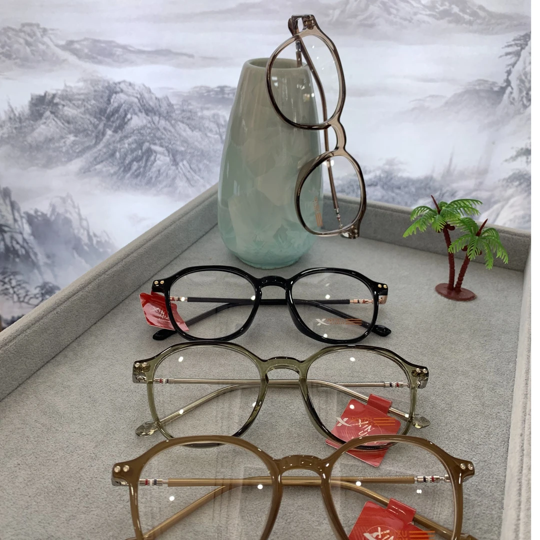 003韩系减龄近视眼镜素颜神器椭圆小框可配度数百搭网红时尚复古
