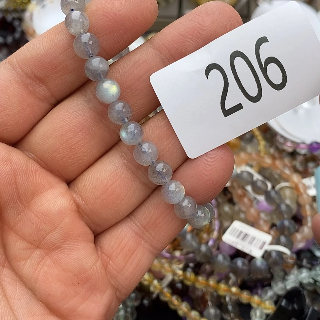 拉长石手链未镶嵌手链