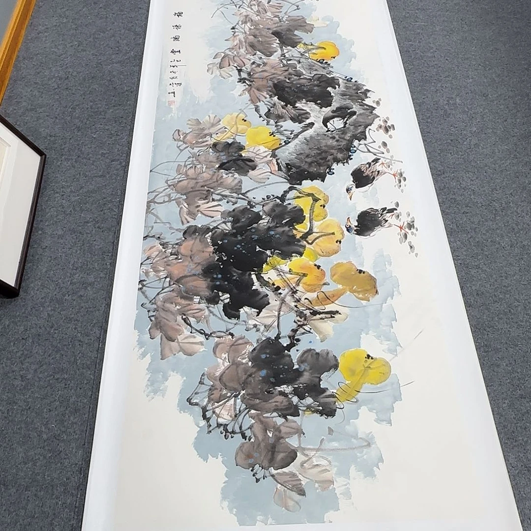 国画180*70纯手绘刘亦凌