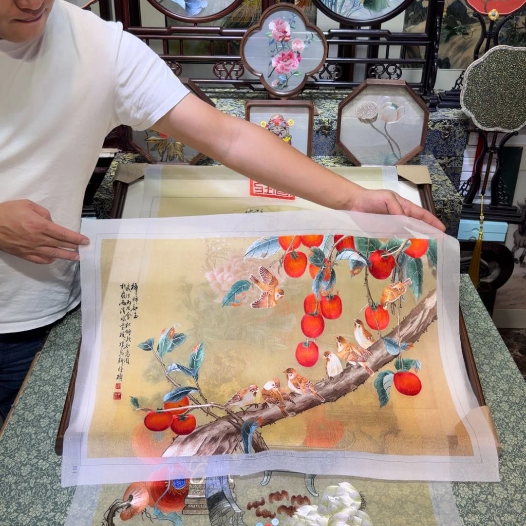 刺绣手工苏绣工艺制作技艺精湛