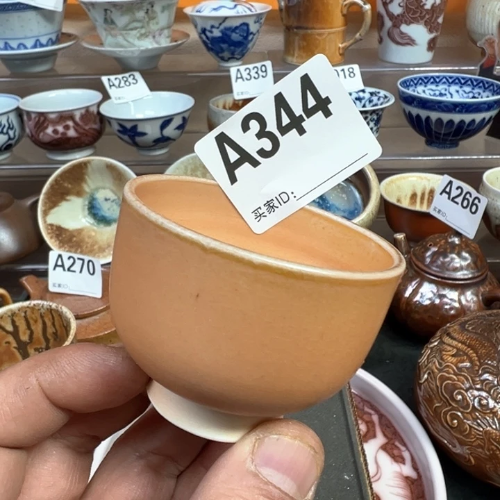 摆件344景德镇手工柴烧茶器
