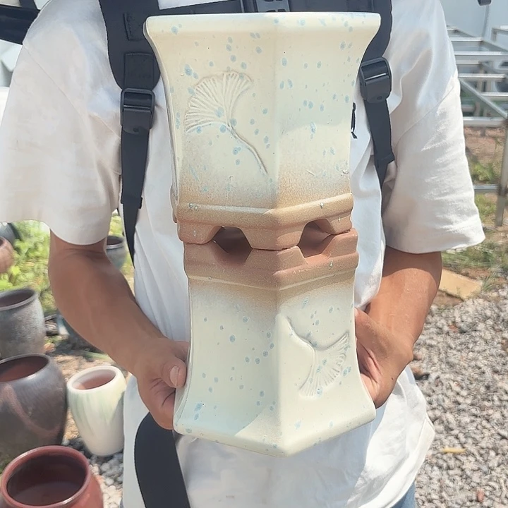 白六方口径18高度16两个