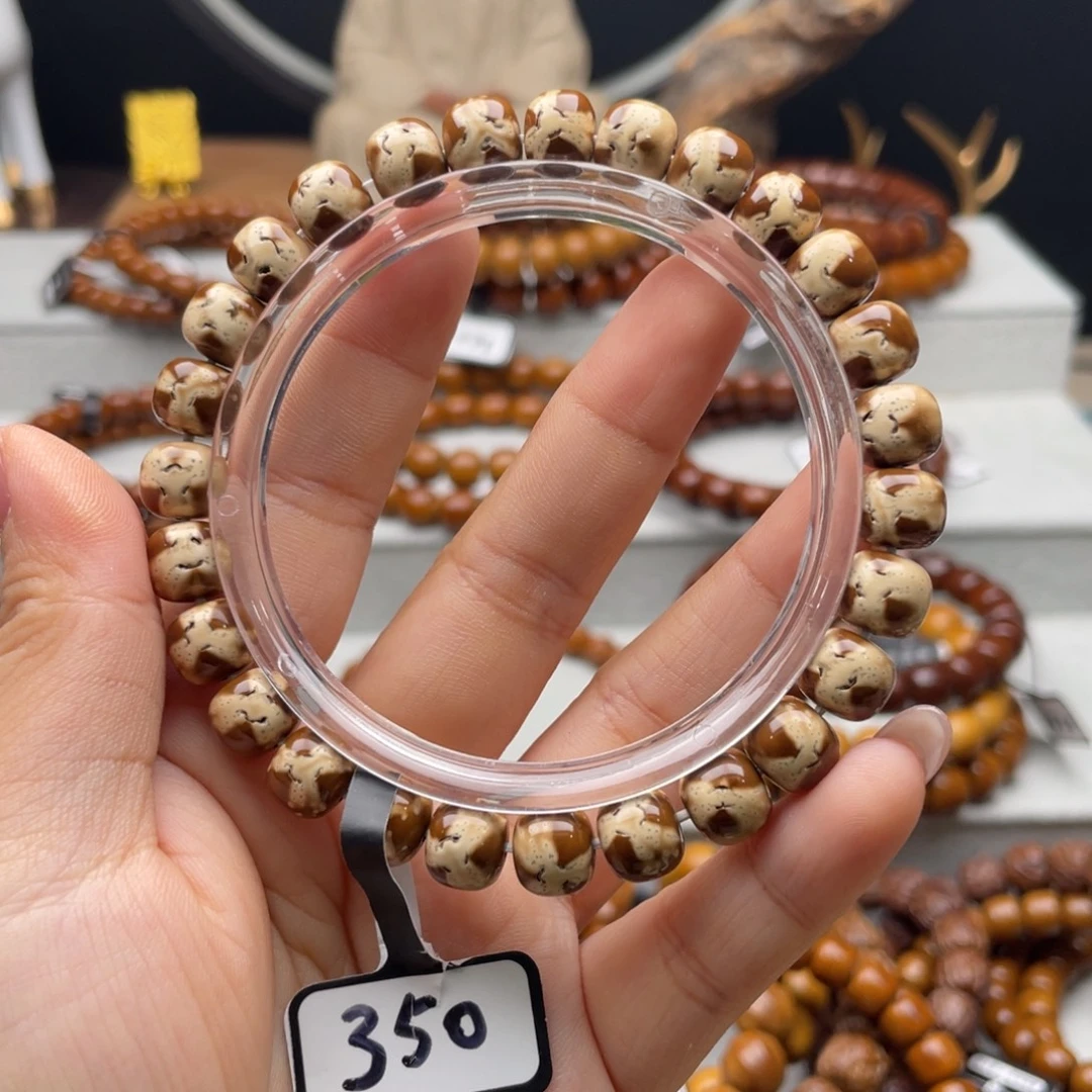 紫金鼠手串紫金鼠实心鬼脸花皮9