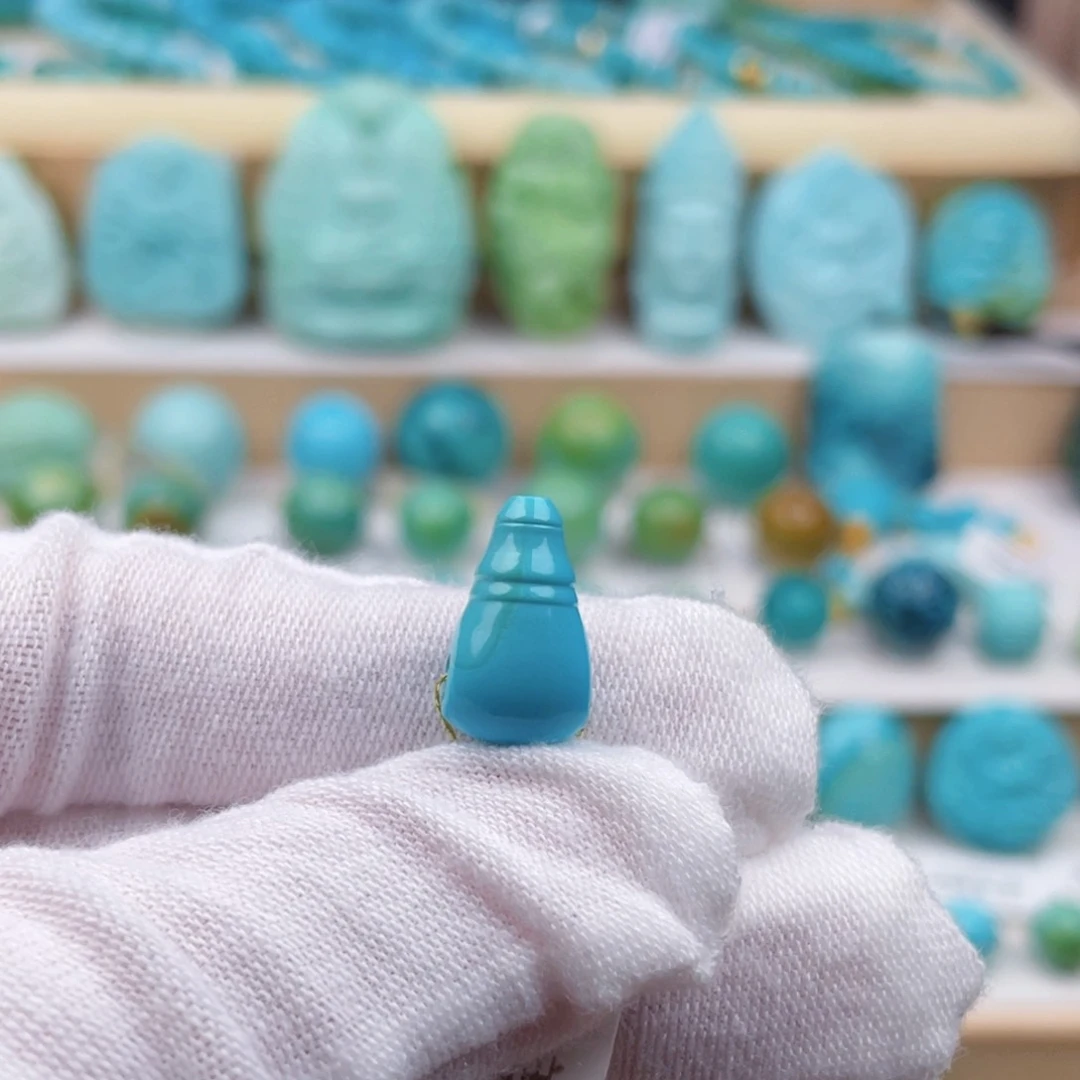 未镶嵌绿松石珠宝奇石卡9+