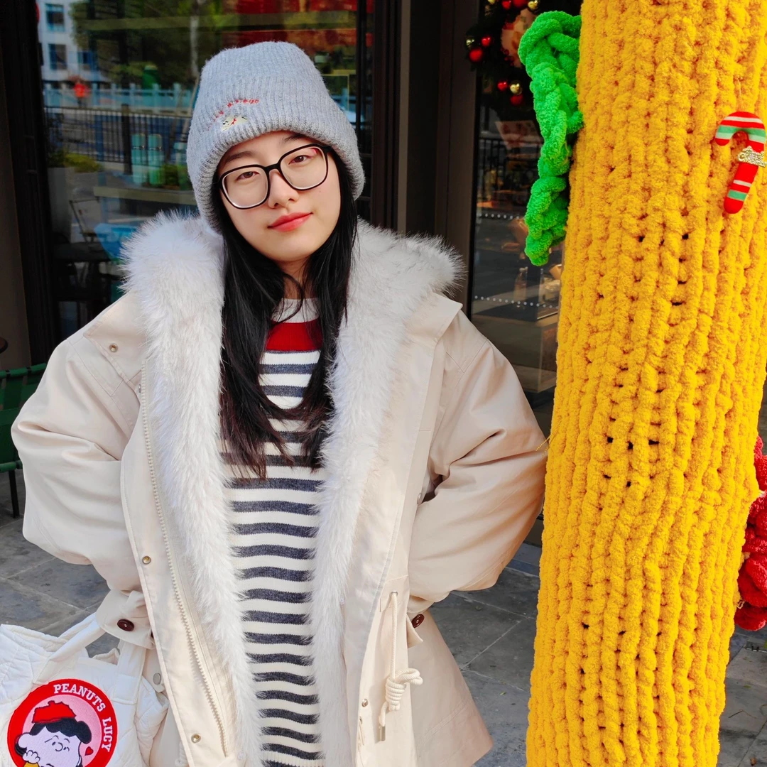 LOV3可拆卸防风保暖连帽拼接毛毛宽松加厚棉服夹克派克大码女装