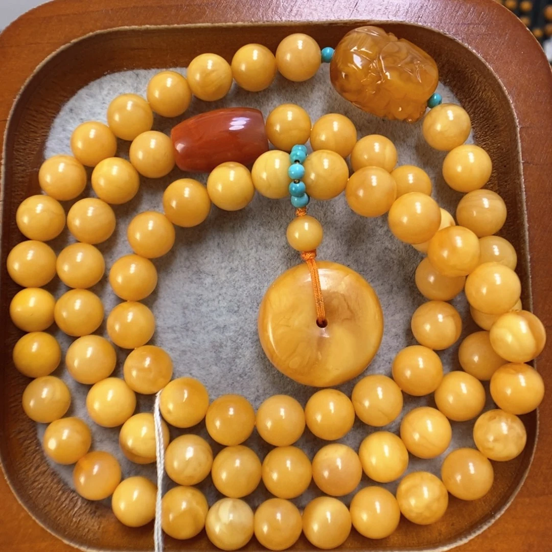 蜜蜡手串未镶嵌蜜蜡手串
