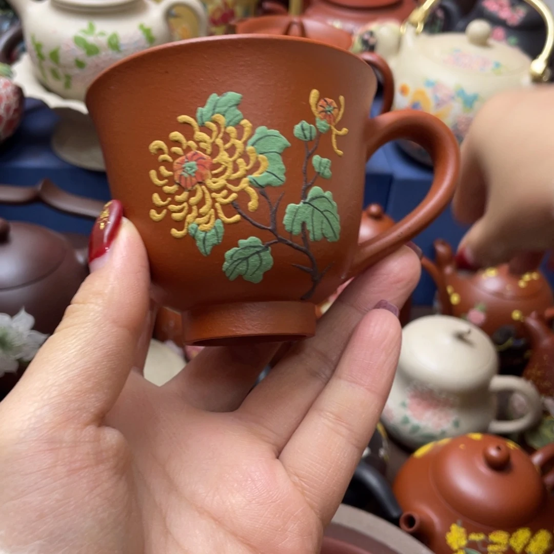 紫砂茶杯紫砂主人杯120vc