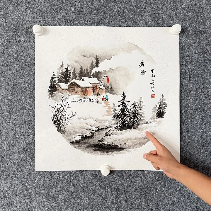 国画周国民老师-冬趣