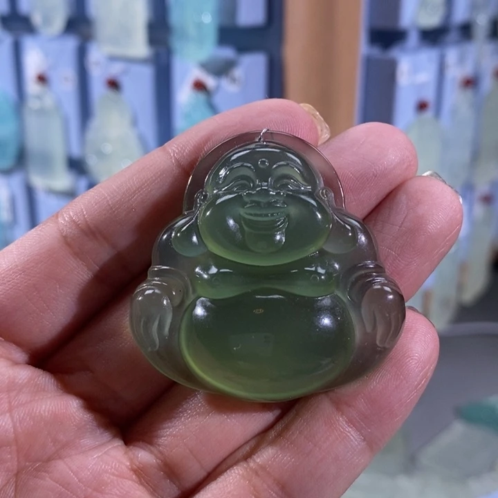 零***度岫玉未镶嵌颈饰吊坠