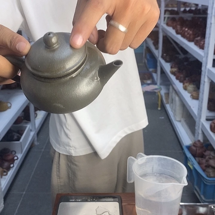 茶壶紫砂微瑕还原烧水平