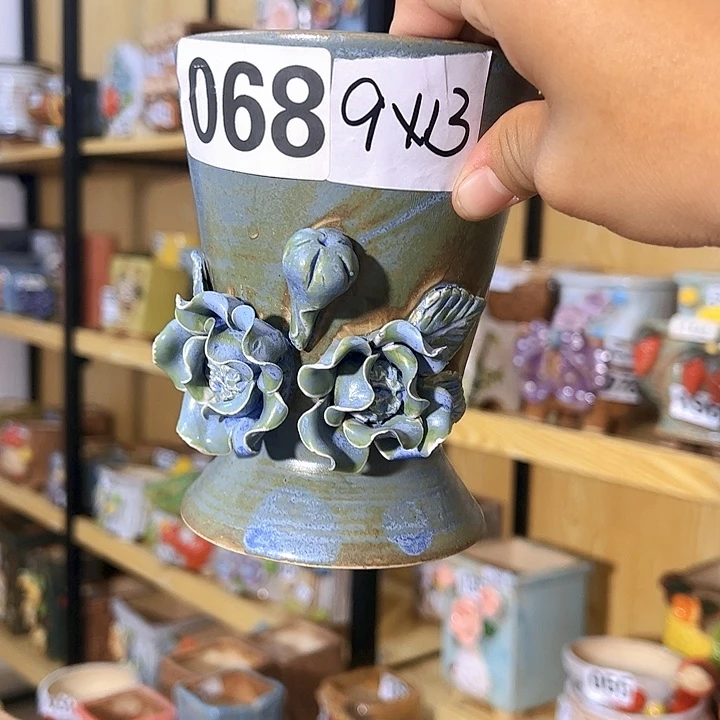 陶瓷多肉花盆满15包邮