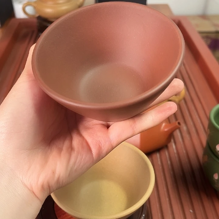 紫砂茶宠底槽清主人杯