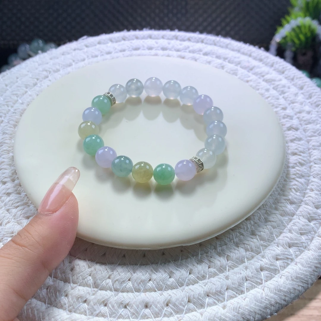 翡翠手链未镶嵌冰火两重天