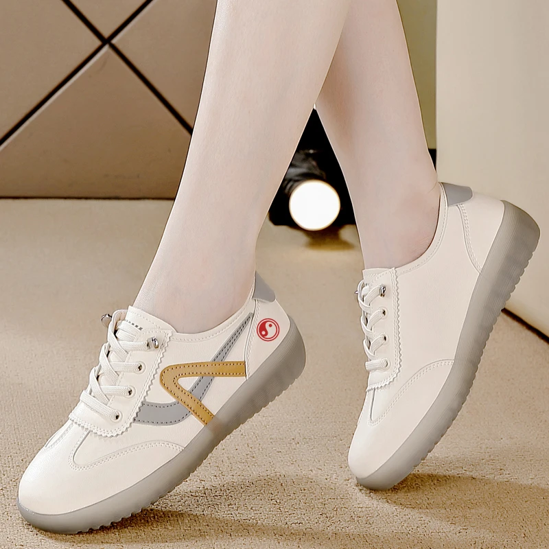 太极鞋女四季款真皮牛津大底防滑耐磨武术运动鞋太极拳练功训练鞋