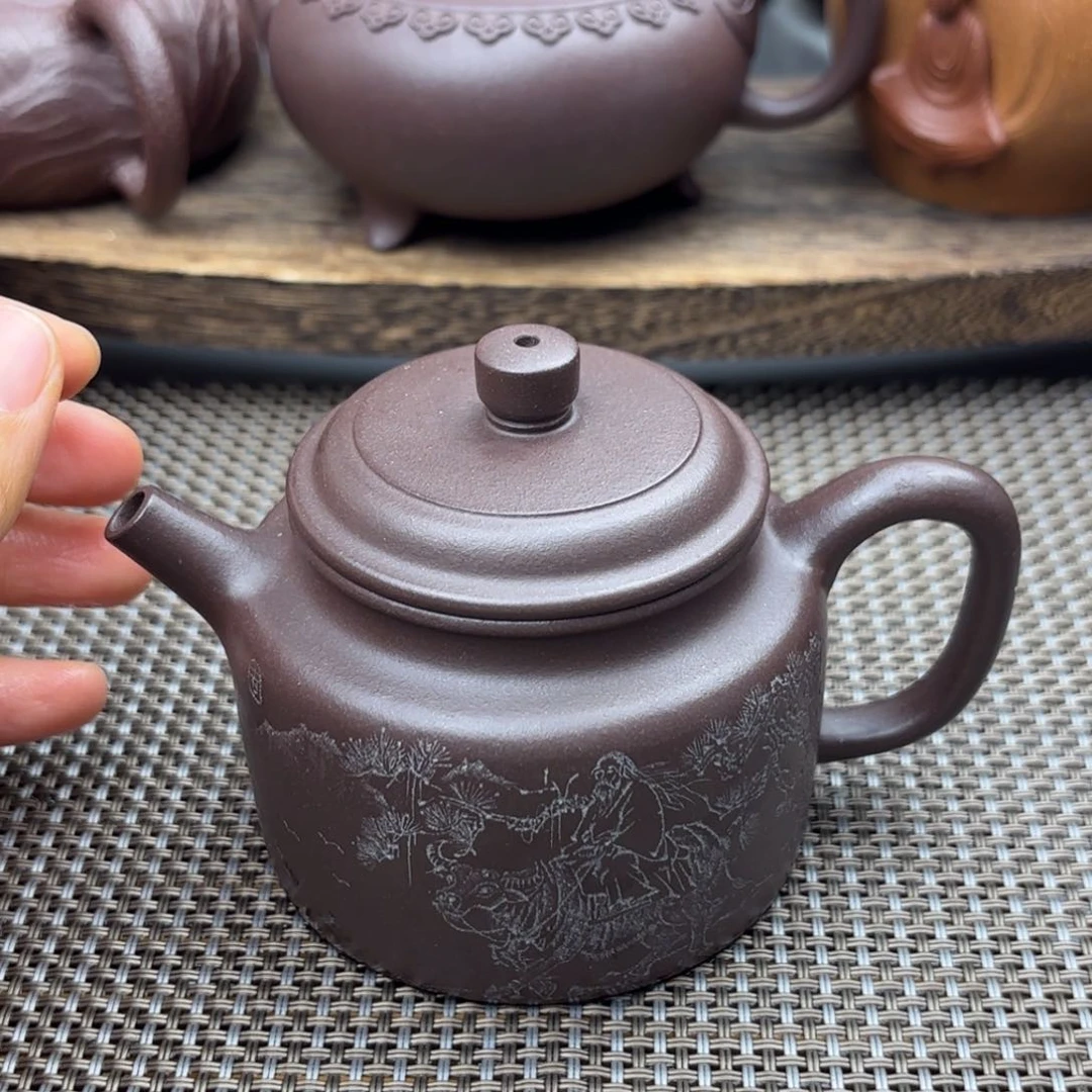 茶壶紫砂德钟紫泥170c c