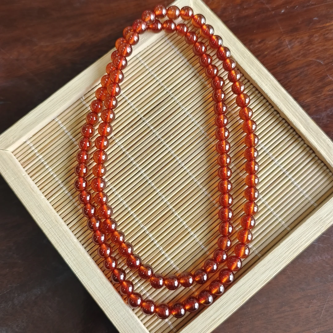 5mm石榴石佛珠 FGA084EDJ008