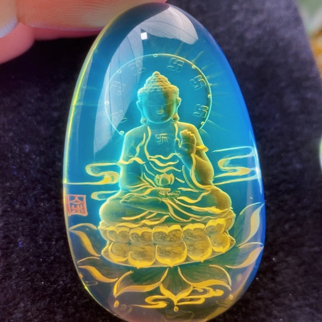 【闪购商品】蓝珀吊坠(不含链)未镶嵌