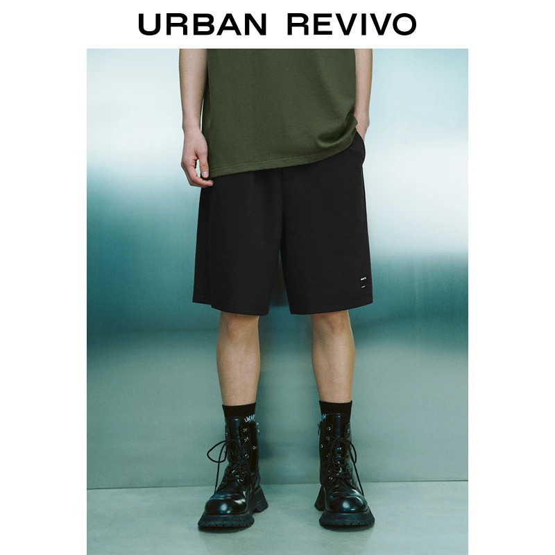 UR2025夏季新款男装时尚休闲松紧腰抽绳运动系列短裤UMY650013