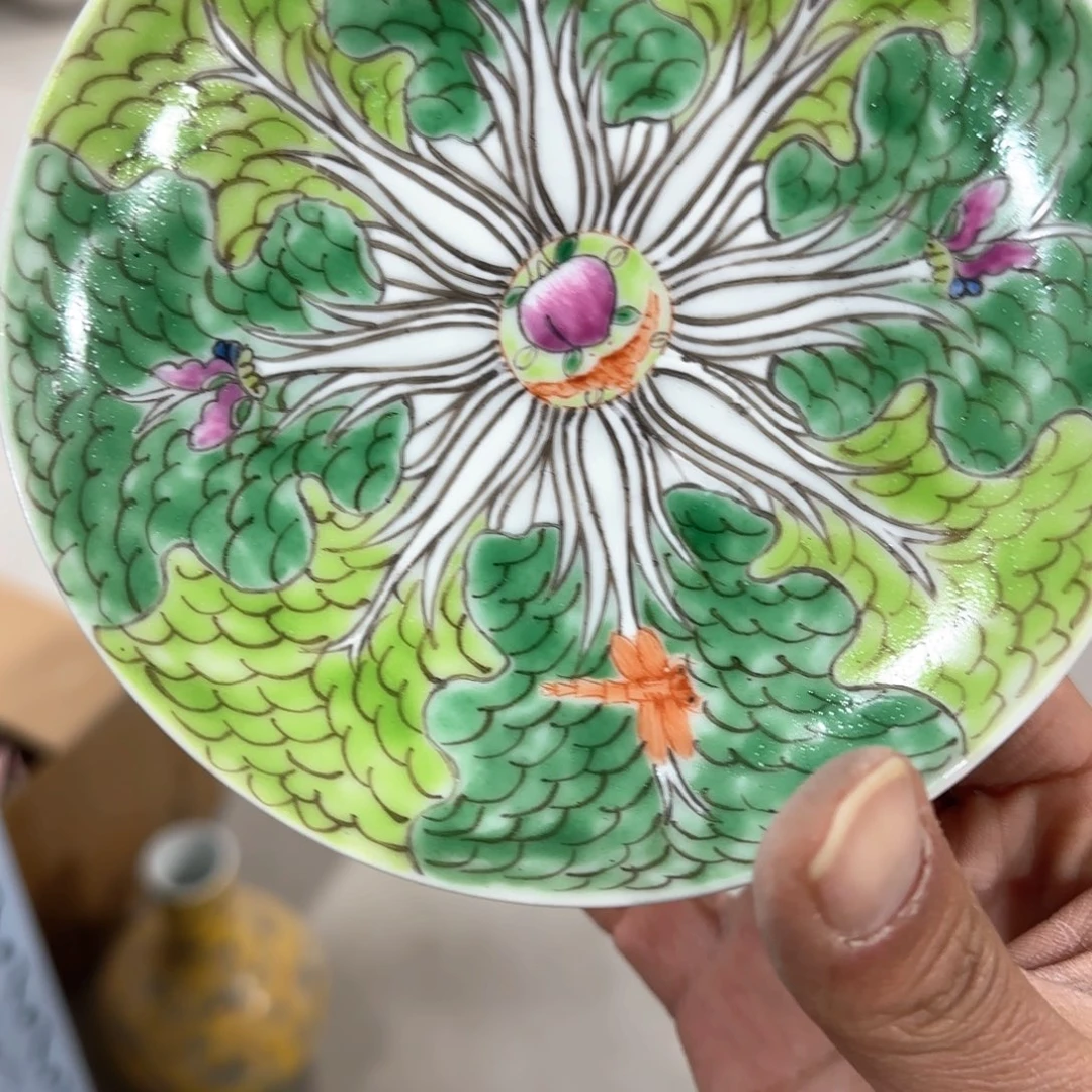 瓷片摆件手绘瓷器全部处理