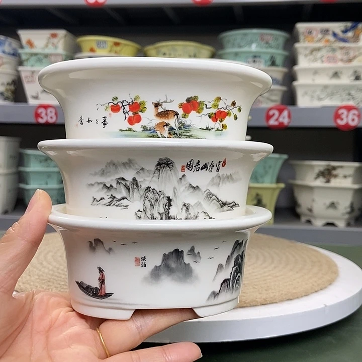 紫砂宜兴紫砂花盆