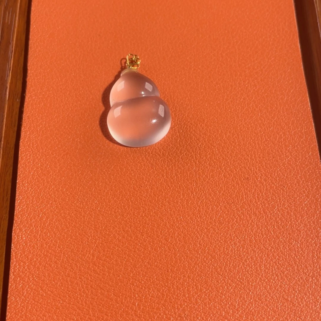 石英质玉18K金镶嵌葫芦