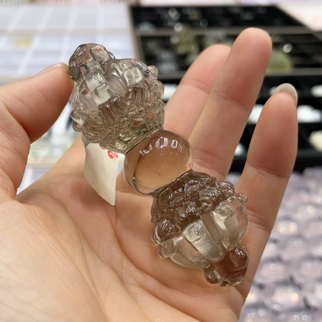 珠宝半成品黄晶未镶嵌金刚杵