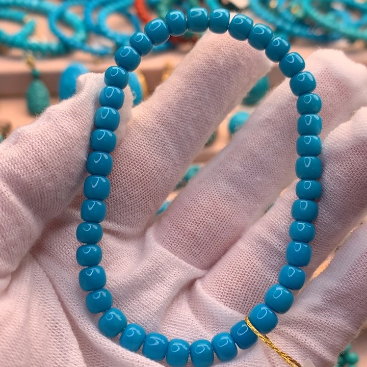 绿松石未镶嵌湖北天然原矿绿松石