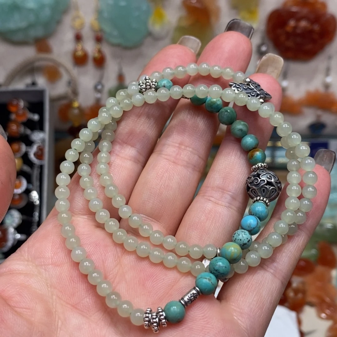 刘****蛇纹石玉未镶嵌颈饰