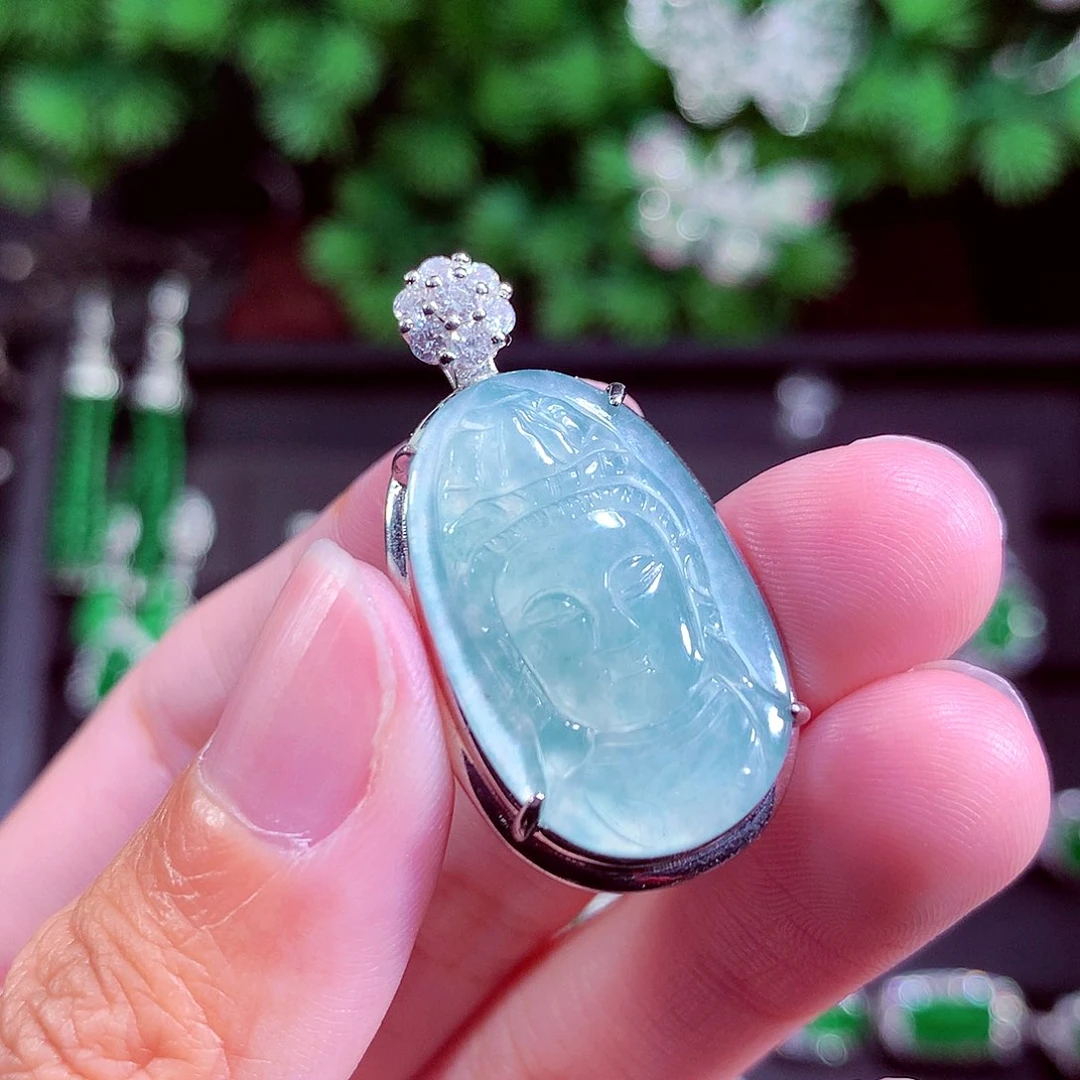 颈饰未镶嵌翡翠天然