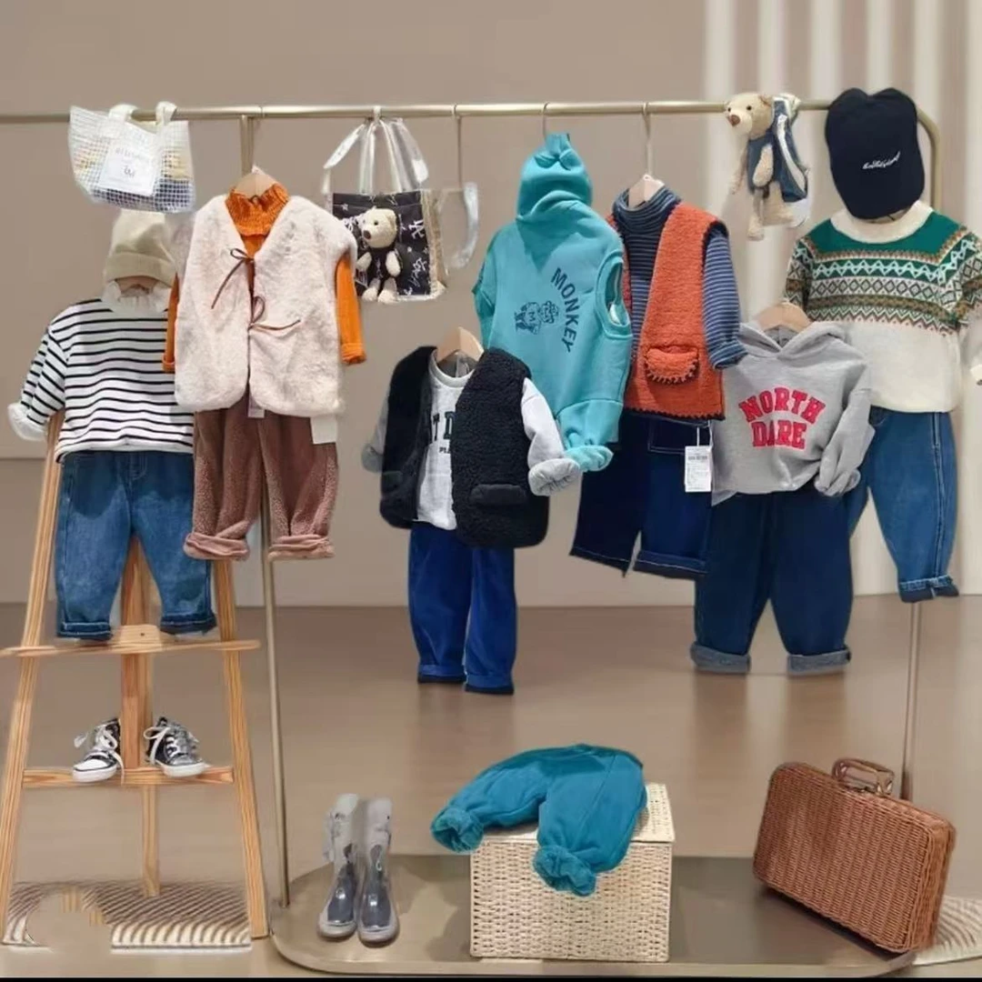 A5055#CYX-DL-DL5W04童装酒红色卫衣