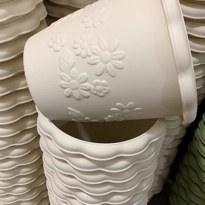 浮雕口18高17米白3个无托