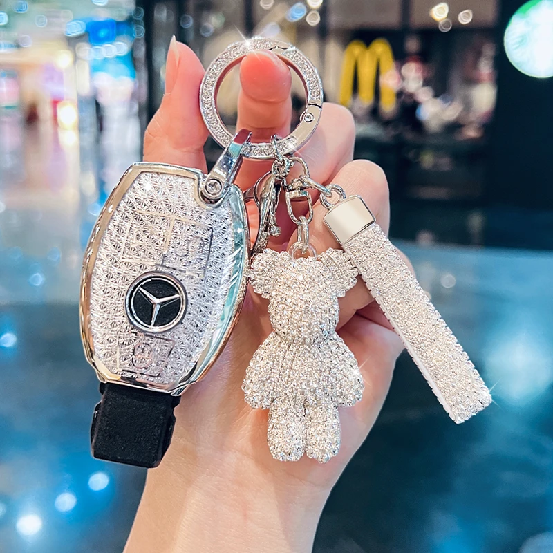 奔驰C180L钥匙套CLA200/220威霆GLK300老款V260女GLC壳E260钥匙扣