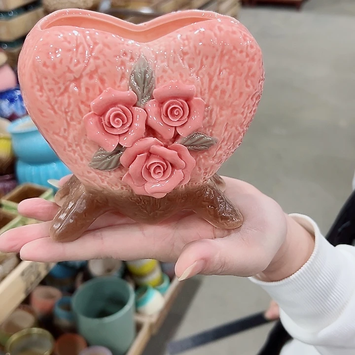 有孔.凑满10元发货多肉陶瓷花盆！