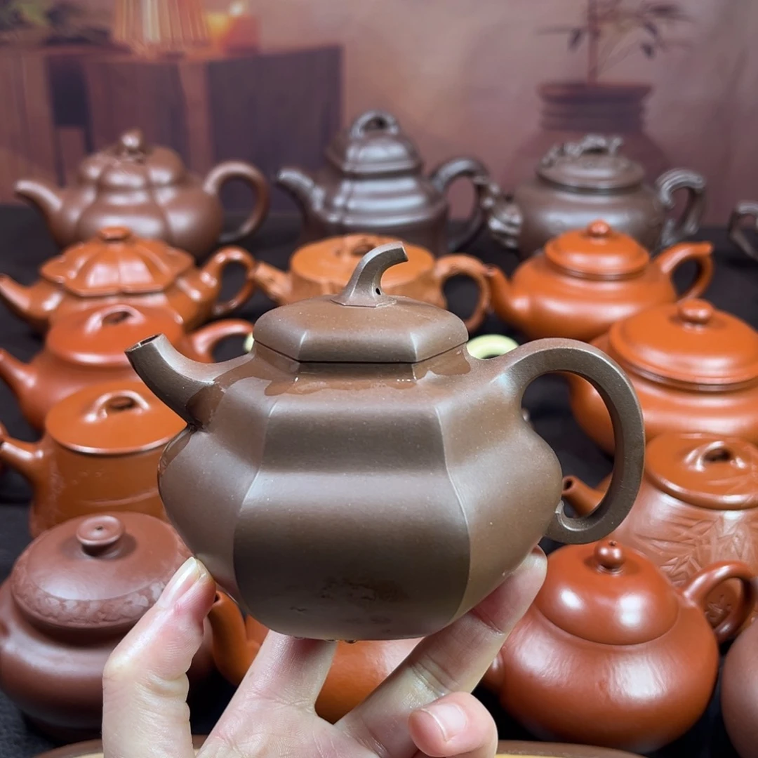 茶壶紫砂原矿紫泥220毫升