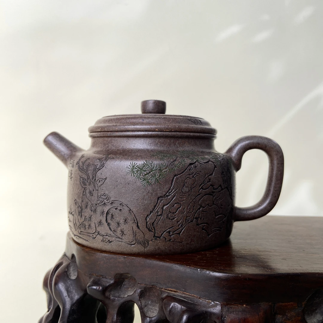 宜兴手工紫砂陶 （范菊英）茶壶GS4200-3