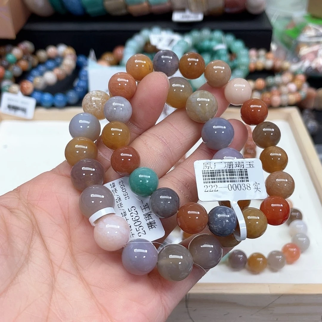 硅化珊瑚（珊瑚玉）手串未镶嵌呱**?356