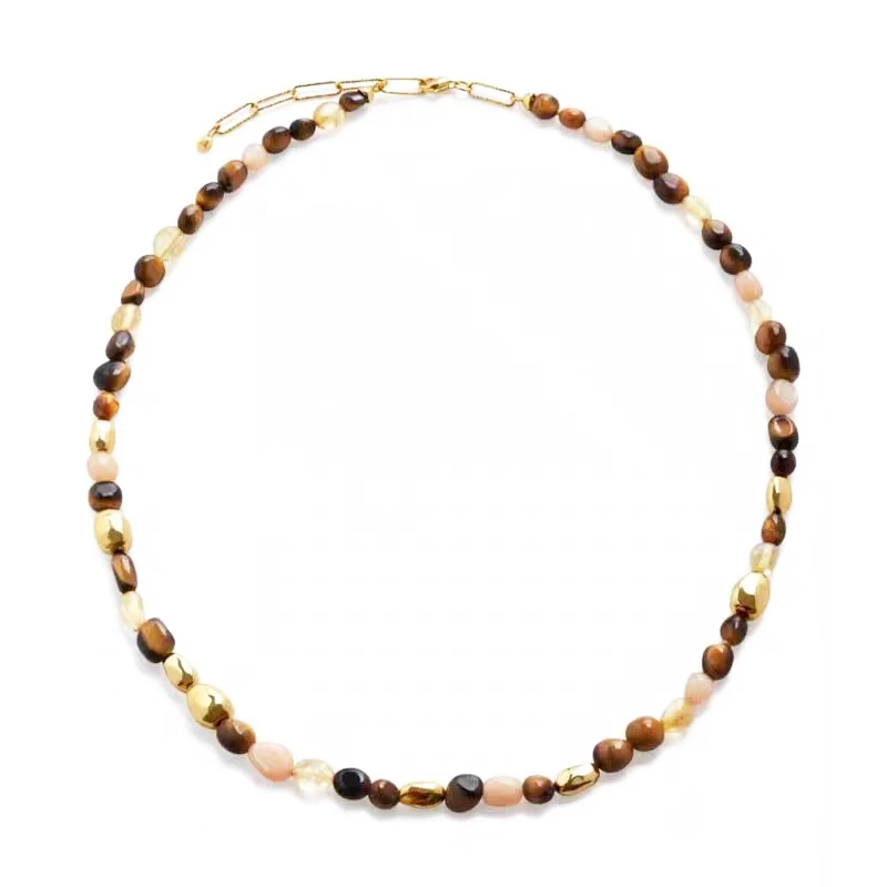 【450mm】摩瑟DP【褐色米珠珠链子】JCDF花瓶摆件玻璃花盆SS