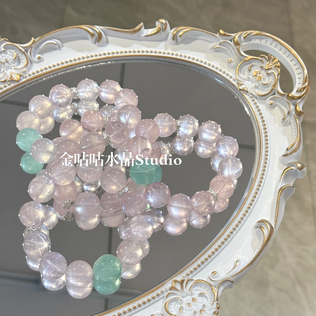 「直播间专属」4015 粉泡泡+绿萤石16-17+手串多样性发其一