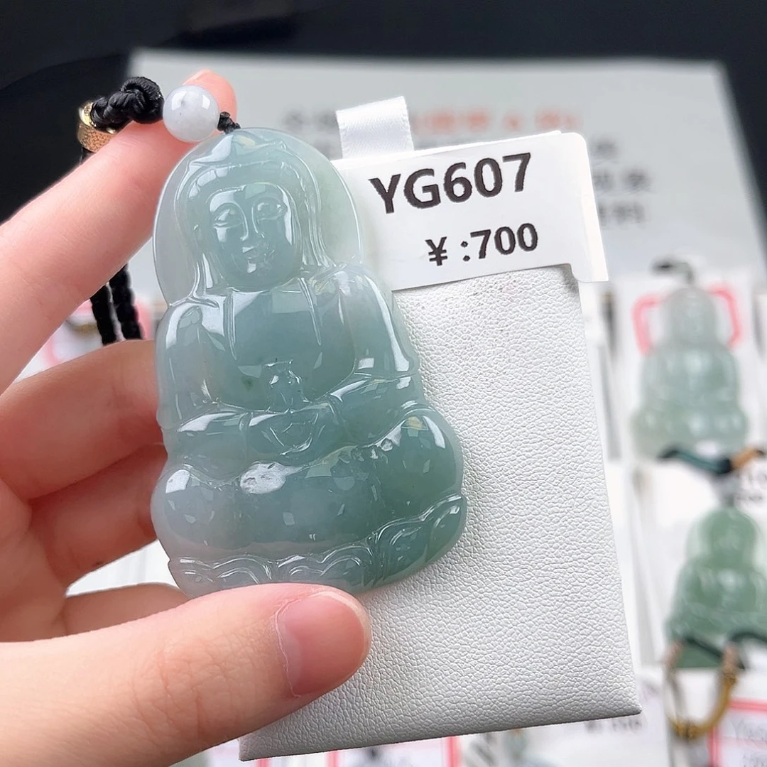 翡翠未镶嵌颈饰607